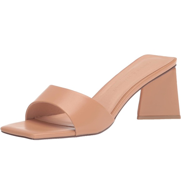 Sold Women's Tan Block Heel Sandals - Picture 1 of 8